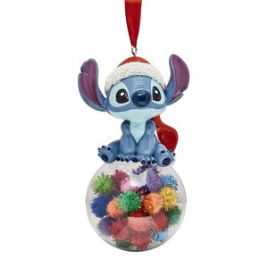 STITCH BOLA DE NAVIDAD CON POMPONES