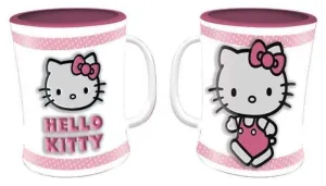 TAZA DE HELLO KITTY ROSA CON RELIEVE