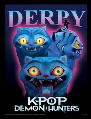 K-POP DEMON-HUNTERS PÓSTER ENMARCADO COLLECTOR PRINT DERPY