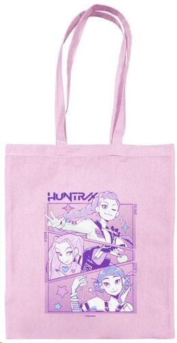 KPOP DEMON HUNTERS BOLSA DE TELA ROSA HUNTRIX