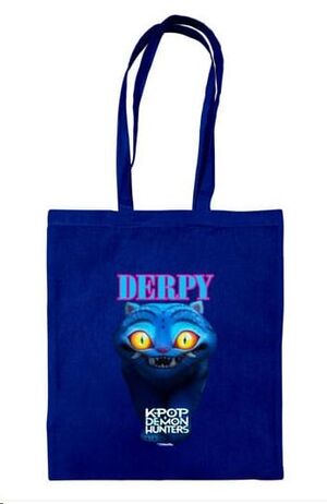 KPOP DEMON HUNTERS BOLSA DE TELA AZUL DERPY