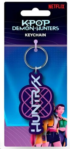 LAS GUERRERAS KPOP DEMON HUNTERS LLAVERO PVC HUNTRIX LOGO