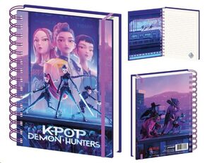 KPOP DEMON HUNTERS LIBRETA A5 WIRO