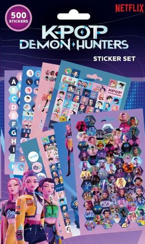 KPOP DEMON HUNTERS PEGATINA PACK (500)