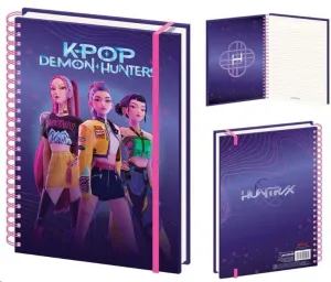 KPOP DEMON HUNTERS LIBRETA A4 WIRO HUNTRIX