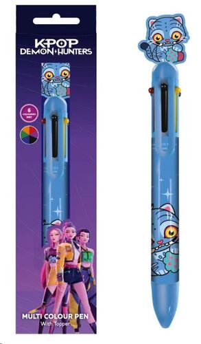 KPOP DEMON HUNTERS FAVORITO BOLÍGRAFO 6 COLORES DERPY TIGER