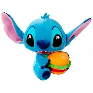 LILO & STITCH DISNEY PELUCHE STITCH CON HAMBURGUESA 25 CM