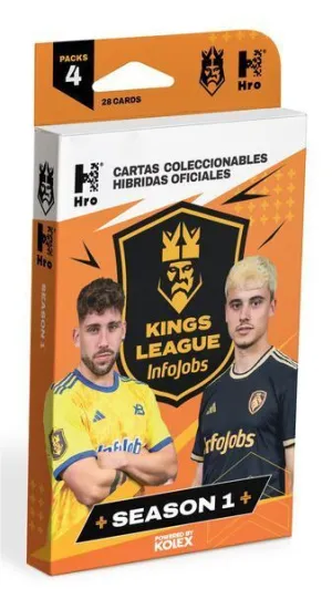 KINGS LEAGUE PACK 4 SOBRES CARTAS SEASON 1