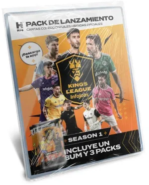 KINGS LEAGUE STARTER PACK ALBUM Y 3 SOBRES SEASON 1