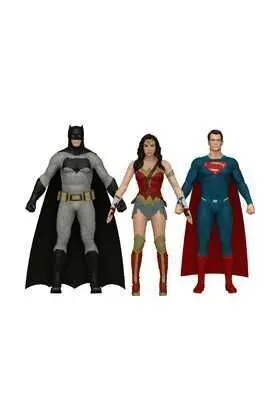 BATMAN VS SUPERMAN PACK 3 FIGURAS FLEXIBLES UNIVERSO DC                    