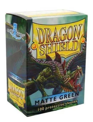 FUNDAS CARTAS DRAGON SHIELD ESTANDAR MATTE-VERDE (100)                     