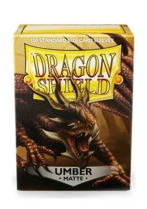 FUNDAS CARTAS DRAGON SHIELD ESTANDAR MATTE-UMBER (100)                     