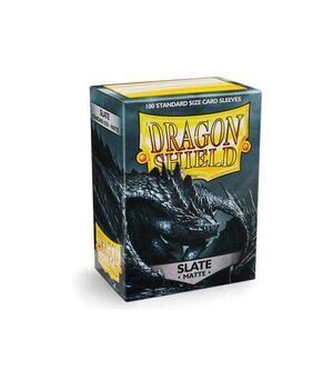 FUNDAS CARTAS DRAGON SHIELD ESTANDAR MATTE-SLATE (100)                     