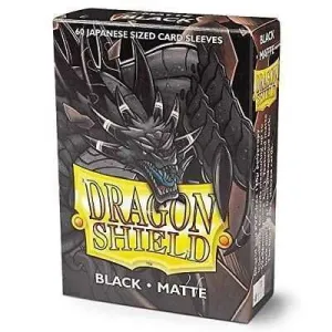 FUNDAS CARTAS DRAGON SHIELD JAPANESE SIZE MATTE - BLACK (60) FUNDAS CARTAS DRAGON SHIELD JAPANESE SIZE MATTE - BLACK (60)