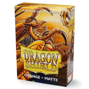 FUNDAS CARTAS DRAGON SHIELD JAPANESE SIZE MATTE - ORANGE (60) FUNDAS CARTAS DRAGON SHIELD JAPANESE SIZE MATTE - ORANGE (60)