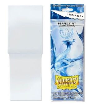 FUNDAS PERFECT FIT SEALABLE CLEAR DRAGON SHIELD - PAQUETE DE 100