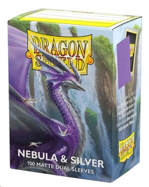 DRAGON SHIELD FUNDAS STANDARD MATTE DUAL NEBULA & SILVER (100)