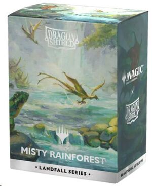DRAGON SHIELD FUNDAS STANDARD LANDFALL SERIES - MISTY RAINFOREST MAGIC THE GATHERING