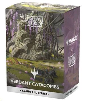 DRAGON SHIELD FUNDAS STANDARD LANDFALL SERIES - VERDANT CATACOMB MAGIC THE GATHERING