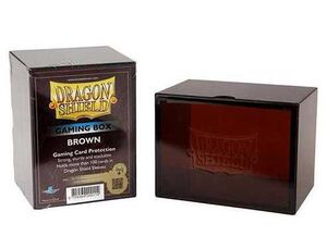 FUNDAS CARTAS DRAGON SHIELD GAMING BOX BROWN (100)                         