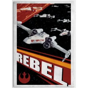 POSTER METALICO STAR WARS REBEL 45 X 32 CM POSTER METALICO STAR WARS REBEL 45 X 32 CM