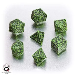 DADOS Q-WORKSHOP SET DE 7: FOREST 3D GREEN-BLACK