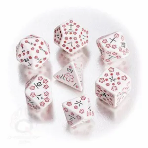 DADOS Q-WORKSHOP SET DE 7: HANDPAINTED JAPANESE KANJI