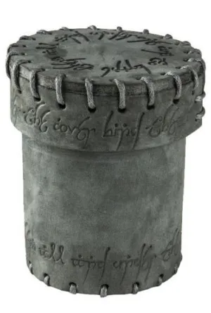 DADOS Q-WORKSHOP: ELVISH GRAPHITE SUEDE DICE CUP