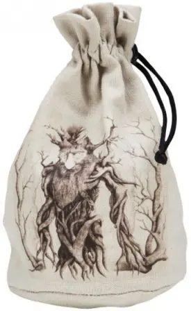 DADOS Q-WORKSHOP: FOREST BEIGE & BLACK DICE POUCH