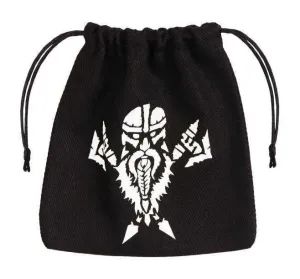 BOLSA DADOS Q-WORKSHOP DWARVEN NEGRO / BLANCO
