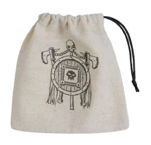 BOLSA DADOS Q-WORKSHOP ORC BEIG & BLACK BASIC DICE BAG