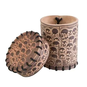 CUBILETE PARA DADOS SKULL BEIS
