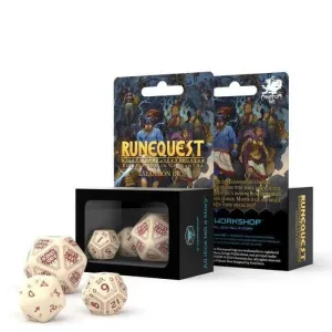 DADOS Q-WORKSHOP SET DE 3 RUNEQUEST BEIS Y BORQOÑA