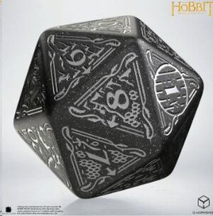 EL HOBBIT TCG DADO JUMBO D20 SPINDOWN UMBRAL