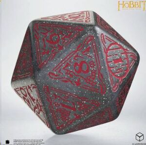 EL HOBBIT TCG DADO JUMBO D20 SPINDOWN LUNARIS