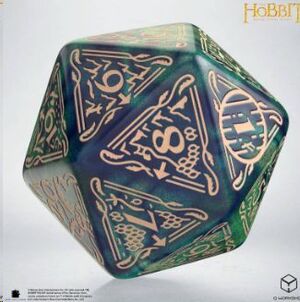 EL HOBBIT TCG DADO JUMBO D20 SPINDOWN TIDEBORN