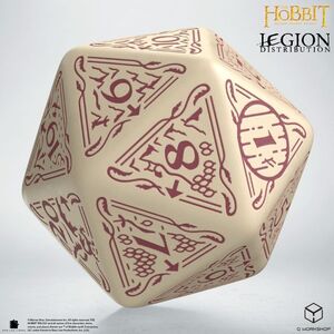 EL HOBBIT TCG DADO JUMBO D20 SPINDOWN TERRA