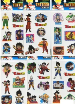 DRAGON BALL Z TATTOOS TEMPORALES                                           