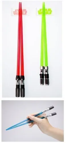 STAR WARS PALILLOS SABLE LASER YODA & VADER                                