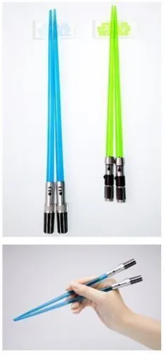 STAR WARS PALILLOS SABLE LASER YODA & LUKE                                 