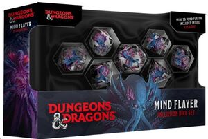 DUNGEONS & DRAGONS MONSTERS RESIN INCLUSION PACK DE DADOS MIND FLAYER