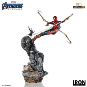 VENGADORES ENDGAME ESTATUA 36CM BDS ART SCALE 1/10 IRON SPIDER VS OUTRIDER 