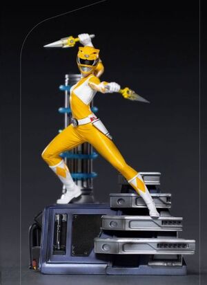 POWER RANGERS FIGURA YELLOW IRON STUDIOS