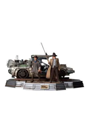 REGRESO AL FUTURO III ESTATUAS 1/10 ART SCALE FULL SET DELUXE 57 CM