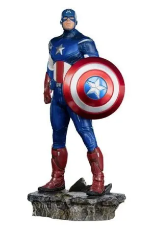 THE INFINITY SAGA ESTATUA BDS ART SCALE 1/10 CAPITAN AMERICA LA BATALLA DE NY 23 CM