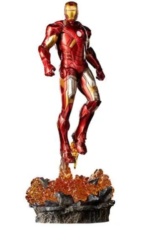 THE INFINITY SAGA ESTATUA BDS ART SCALE 1/10 IRON MAN LA BATALLA DE NY 28 CM