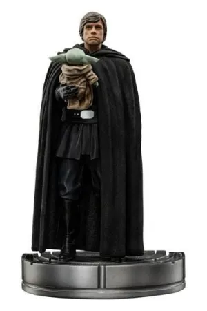 STAR WARS THE MANDALORIAN ESTATUA 1/10 ART SCALE LUKE SKYWALKER Y GROGU 21 CM