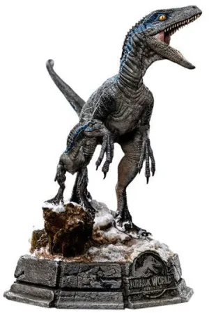 JURASSIC WORLD DOMINION ESTATUA 1/10 DELUXE ART SCALE BLUE AND BETA 20 CM