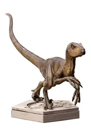 JURASSIC WORLD ICONS ESTATUA VELOCIRAPTOR B 9 CM