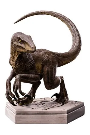 JURASSIC WORLD ICONS ESTATUA VELOCIRAPTOR C 7 CM